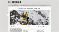 Desktop Screenshot of elevation8marketing.com
